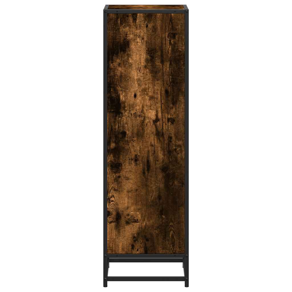 vidaXL Βιβλιοθήκη Καπνιστή Δρυς 33,5x33x107,5εκ από Επεξεργασμένο Ξύλο