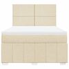 vidaXL &Kappa;&rho;&epsilon;&beta;ά&tau;&iota; Boxspring &mu;&epsilon; &Sigma;&tau;&rho;ώ&mu;&alpha; &Kappa;&rho;&epsilon;&mu; 140x200 &epsilon;&kappa;. &Upsilon;&phi;&alpha;&sigma;&mu;ά&tau;&iota;&nu;&omicron;