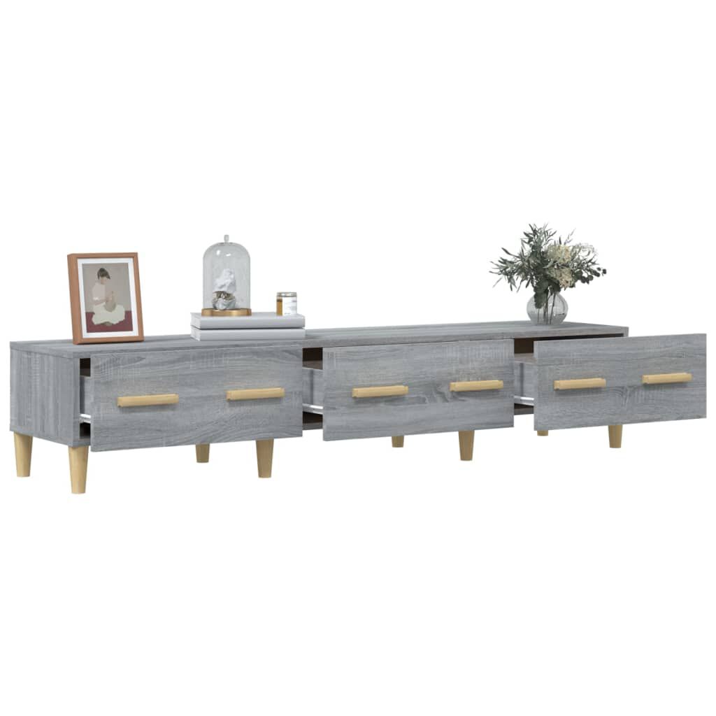 vidaXL Έπιπλο Τηλεόρασης Γκρι Sonoma 150x34,5x30εκ. Επεξεργασμένο Ξύλο