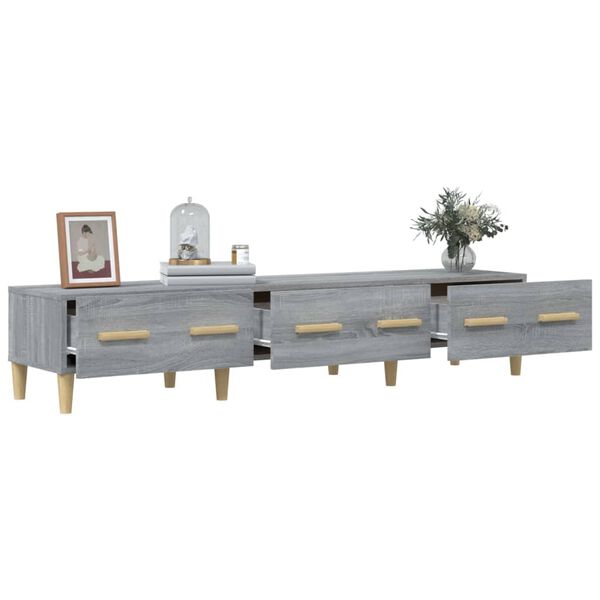 vidaXL Έπιπλο Τηλεόρασης Γκρι Sonoma 150x34,5x30εκ. Επεξεργασμένο Ξύλο