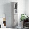 vidaXL Μπουφές Sonoma Γκρι 34,5 x 34 x 180 εκ. από Επεξεργασμένο Ξύλο