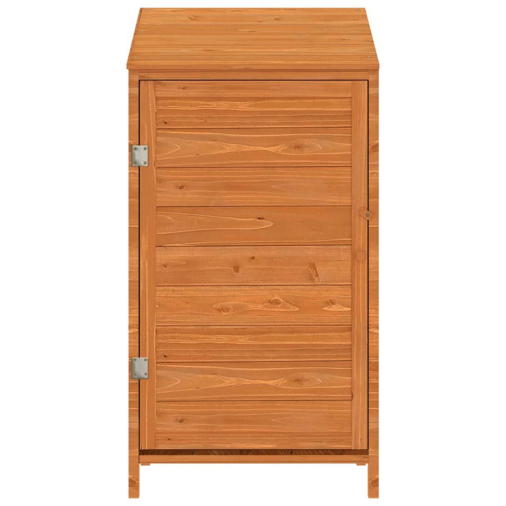 vidaXL Αποθήκη Κήπου Καφέ 55 x 52 x 112 εκ. από Μασίφ Ξύλο Ελάτης
