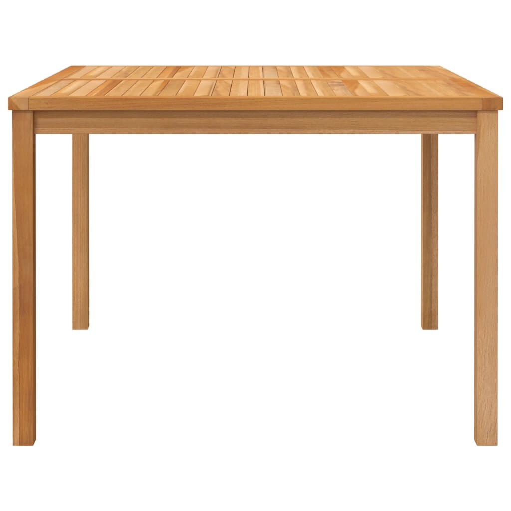vidaXL Τραπεζαρία Κήπου 110 x 110 x 77 εκ. από Μασίφ Ξύλο Teak