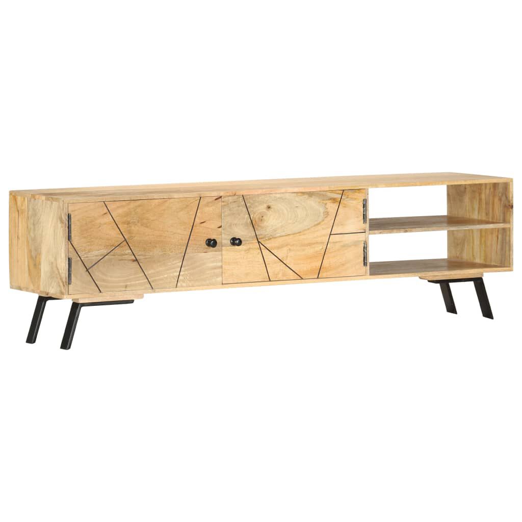 vidaXL Έπιπλο Τηλεόρασης 140 x 30 x 40 εκ. από Μασίφ Ξύλο Μάνγκο
