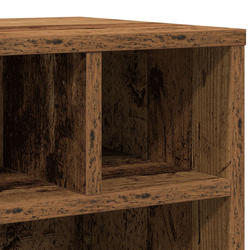 vidaXL Ράφι Εκτυπωτή με Ρόδες Παλιού Ξύλου 41x32x33,5 εκ