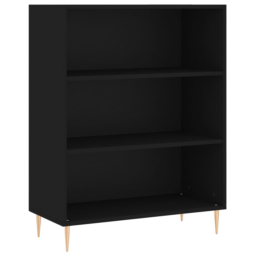 vidaXL Ντουλάπι Μαύρο 69,5x32,5x180 εκ. Επεξεργασμένο Ξύλο