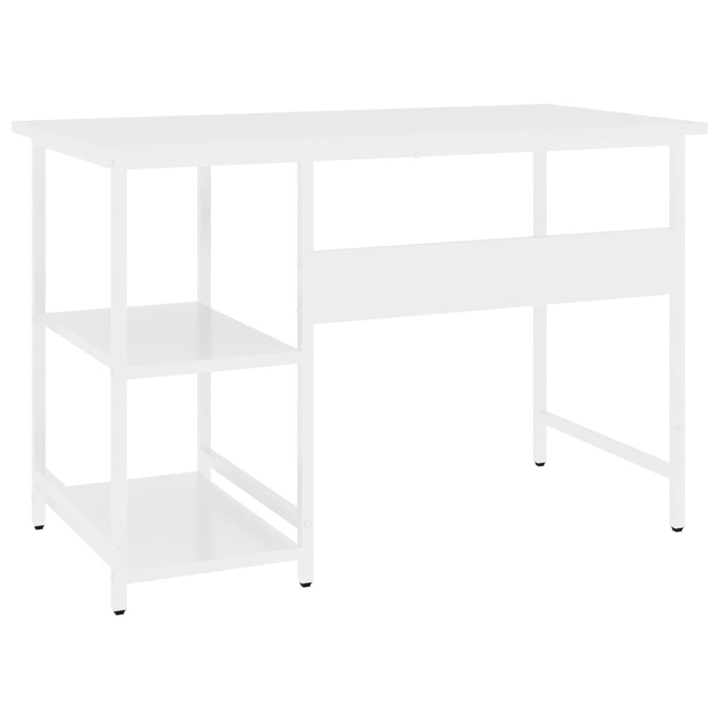 vidaXL Γραφείο Υπολογιστή Λευκό 105 x 55 x 72 εκ. από MDF και Μέταλλο