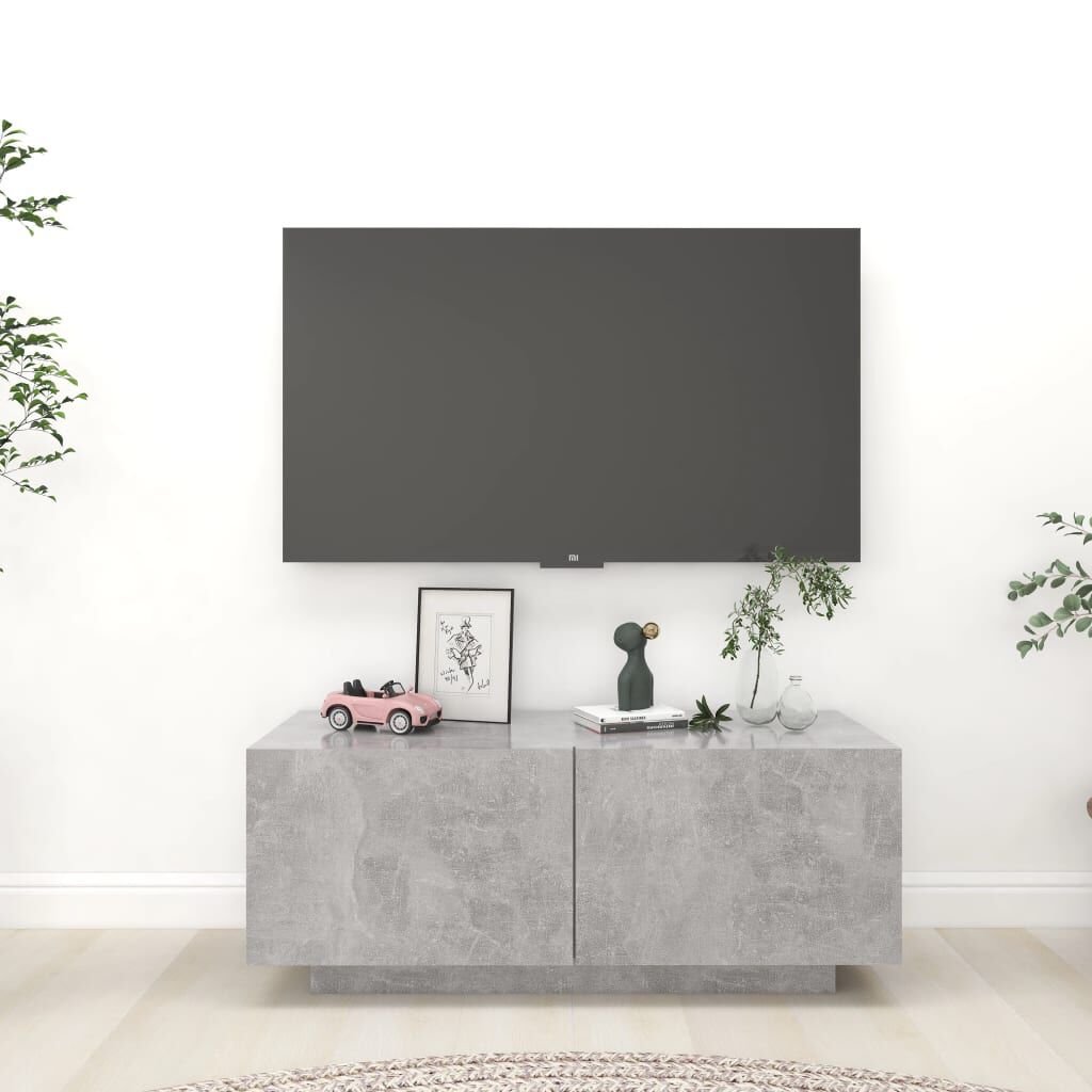 vidaXL Έπιπλο Τηλεόρασης Γκρι Σκυρ. 100x35x40 εκ. Επεξ. Ξύλο