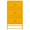 vidaXL Ντουλάπι Μουσταρδί 68,5x38,5x123,5 εκ. από Ατσάλι