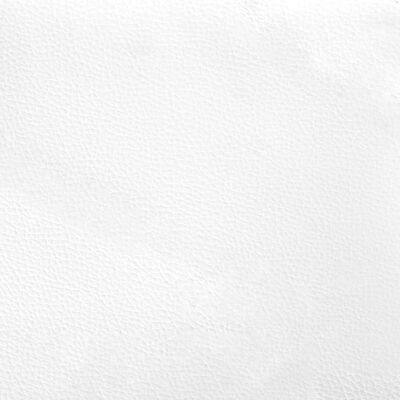 vidaXL Πλαίσιο Κρεβατιού με Κεφαλάρι Λευκό/Μαύρο 140x200εκ Συνθ. Δέρμα