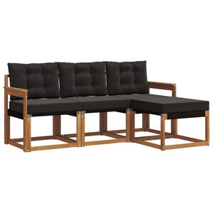 vidaXL &Sigma;&epsilon;&iota;&rho;ά &Kappa;&alpha;&nu;&alpha;&pi;έ &Epsilon;&xi;&omega;&tau;&epsilon;&rho;&iota;&kappa;&omicron;ύ &mu;&epsilon; &mu;&alpha;&xi;&iota;&lambda;ά&rho;&iota; 4 pcs &Phi;&upsilon;&sigma;&iota;&kappa;ό &kappa;&alpha;&iota; &Mu;&alpha;ύ&rho;&omicron;