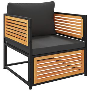 vidaXL Καρέκλα Κήπου από Μασίφ Ξύλο Ακακίας με Μαξιλάρια