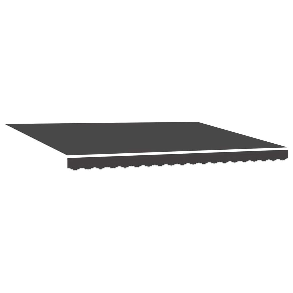 vidaXL Ανασυρόμενη τέντα Ανθρακί 450x300 εκ.