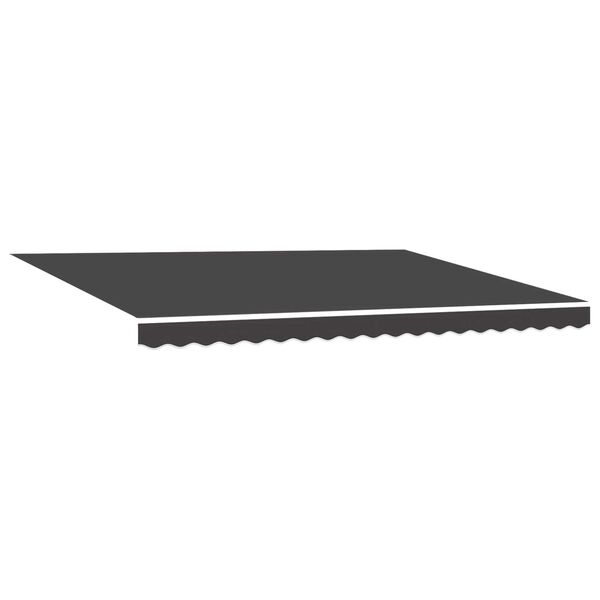 vidaXL Ανασυρόμενη τέντα Ανθρακί 450x300 εκ.