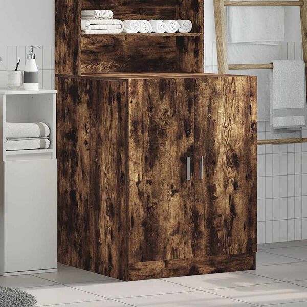 vidaXL Ντουλάπι Πλυντηρίου Καπνιστός Δρυς 71 x 71,5 x 91,5 εκ.