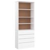 vidaXL &Beta;&iota;&beta;&lambda;&iota;&omicron;&theta;ή&kappa;&eta; &mu;&epsilon; &Sigma;&upsilon;&rho;&tau;ά&rho;&iota;&alpha; ALTA &Lambda;&epsilon;&upsilon;&kappa;ή 77x35x186,5 &epsilon;&kappa;. &Mu;&alpha;&sigma;ί&phi; &Pi;&epsilon;ύ&kappa;&omicron;