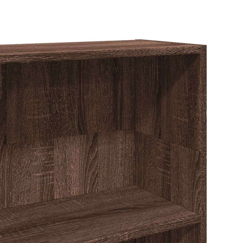 vidaXL Βιβλιοθήκη Καφέ Δρυς 80x24x109 εκ. από Επεξεργασμένο Ξύλο