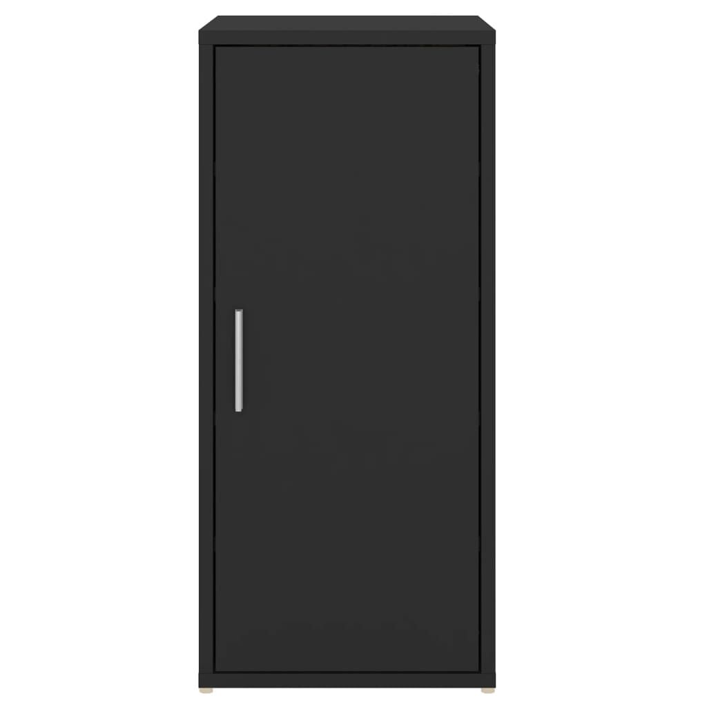 vidaXL Παπουτσοθήκη Μαύρη 32 x 35 x 70 εκ. από Επεξ. Ξύλο