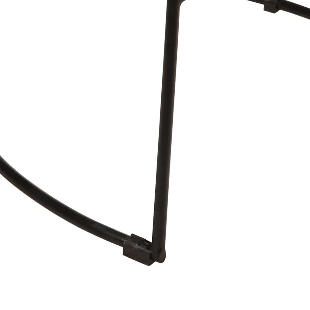 vidaXL Bar Stools 2 τεμάχια Μαύρο 49x43x103 cm Στερεό ξύλο Mango