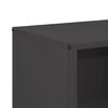 vidaXL Ράφι Καυσόξυλων Μαύρο 40x30x75 εκ. Χάλυβας ψυχρής έλασης