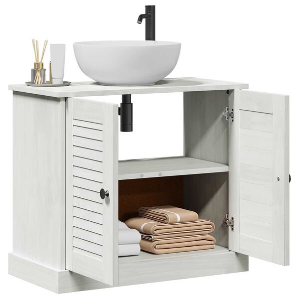 vidaXL Ντουλάπι Νιπτήρα 'VIGO' με Πόρτες 67.5x34x59 cm Σταθερού Ξύλου Πεύκου