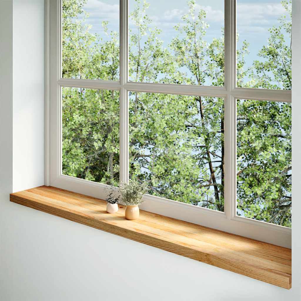 vidaXL Περβάζια παραθύρων 2 τεμ. Αν. Καφέ 160x25x2εκ. Μασίφ Ξύλο Δρυός