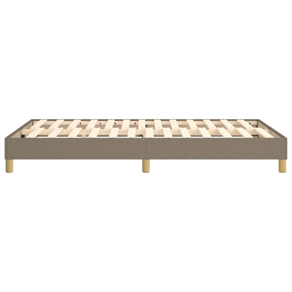 vidaXL Σκελετός Κρεβατιού Χωρίς Στρώμα Taupe 120x200 εκ. Υφασμάτινο