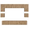 vidaXL &Sigma;&epsilon;&tau; &epsilon;&pi;ί&pi;&lambda;&omicron;&upsilon; &tau;&eta;&lambda;&epsilon;ό&rho;&alpha;&sigma;&eta;&sigmaf; 8 pcs Artisan Oak &Epsilon;&pi;&epsilon;&xi;&epsilon;&rho;&gamma;&alpha;&sigma;&mu;έ&nu;&omicron; &xi;ύ&lambda;&omicron;