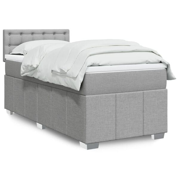 vidaXL &Kappa;&rho;&epsilon;&beta;ά&tau;&iota; Boxspring &mu;&epsilon; &Sigma;&tau;&rho;ώ&mu;&alpha; &Alpha;&nu;&omicron;&iota;&chi;&tau;ό &Gamma;&kappa;&rho;&iota; 80x200 &epsilon;&kappa;. &Upsilon;&phi;&alpha;&sigma;&mu;ά&tau;&iota;&nu;&omicron;