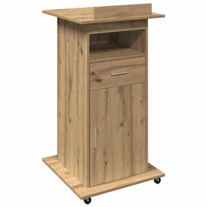 vidaXL &Pi;&lambda;&alpha;&tau;&phi;ό&rho;&mu;&alpha; Artisan Oak &Epsilon;&pi;&epsilon;&xi;&epsilon;&rho;&gamma;&alpha;&sigma;&mu;έ&nu;&omicron; &Xi;ύ&lambda;&omicron; 55 x 55 x 107 cm