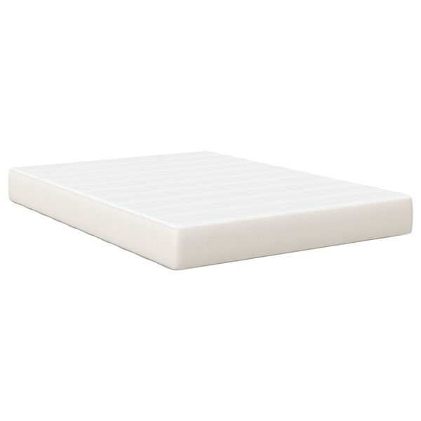 vidaXL Μαξιλάρι με Ελατήρια Pocket Κρεμ Μέτριο 140x200x20 εκ Υφάσματος