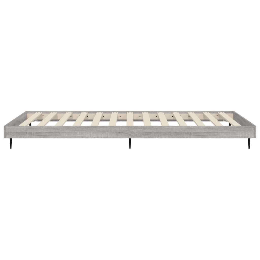 vidaXL Πλαίσιο Κρεβατιού Γκρι Sonoma 100x200 εκ. Επεξεργασμένο Ξύλο