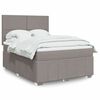 vidaXL &Kappa;&rho;&epsilon;&beta;ά&tau;&iota; Boxspring &mu;&epsilon; &Sigma;&tau;&rho;ώ&mu;&alpha; Taupe 160x200 &epsilon;&kappa;. &Upsilon;&phi;&alpha;&sigma;&mu;ά&tau;&iota;&nu;&omicron;