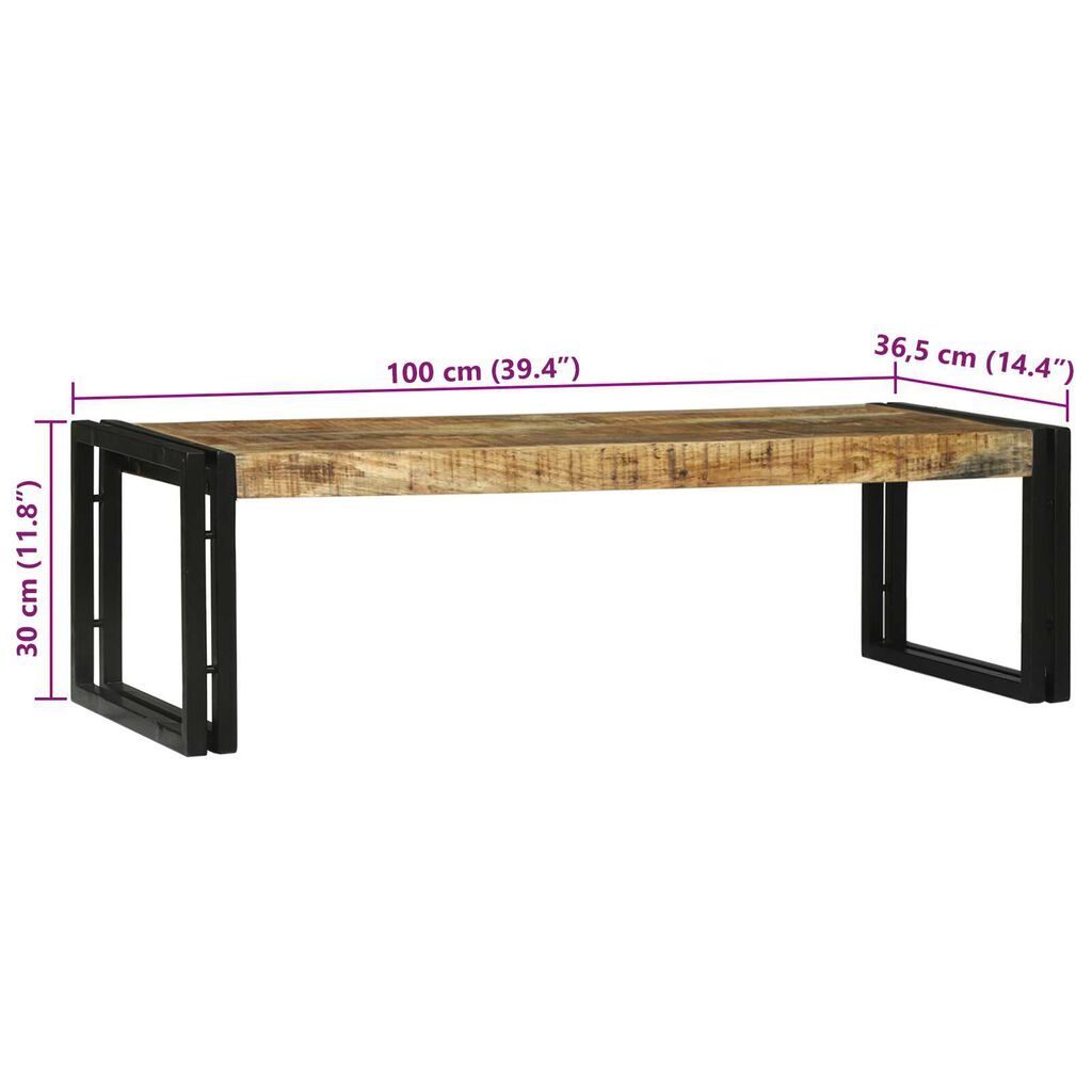 vidaXL Τραπεζάκι σαλονιού 2 pcs Καφέ 48 x 40 x 40 εκ Μασίφ ξύλο μάνγκο