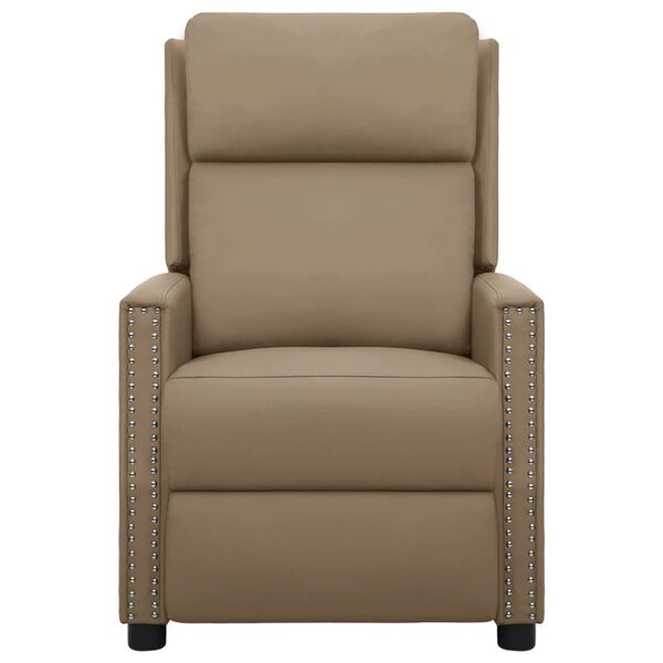 vidaXL Πολυθρόνα Μασάζ Ανακλινόμενη Καπουτσίνο Συνθ. Δέρμα