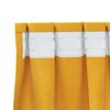 vidaXL Κουρτίνες 2 pcs κίτρινο μουσταρδί 140 x 260 cm Βελούδο