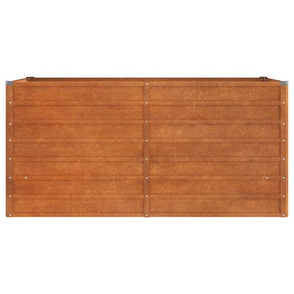 vidaXL Ζαρντινιέρα Σκουριασμένο 160x80x77 εκ. Ατσάλι Σκληρυθέν Αέρα