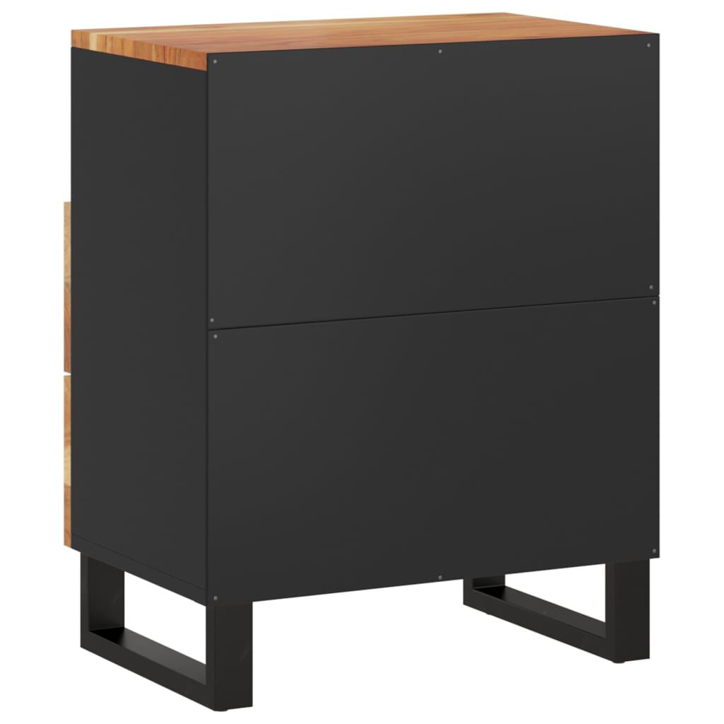 vidaXL Κομοδίνο 50 x 33 x 62 εκ. Μασίφ Ξύλο Ακακίας & Επεξ. Ξύλο