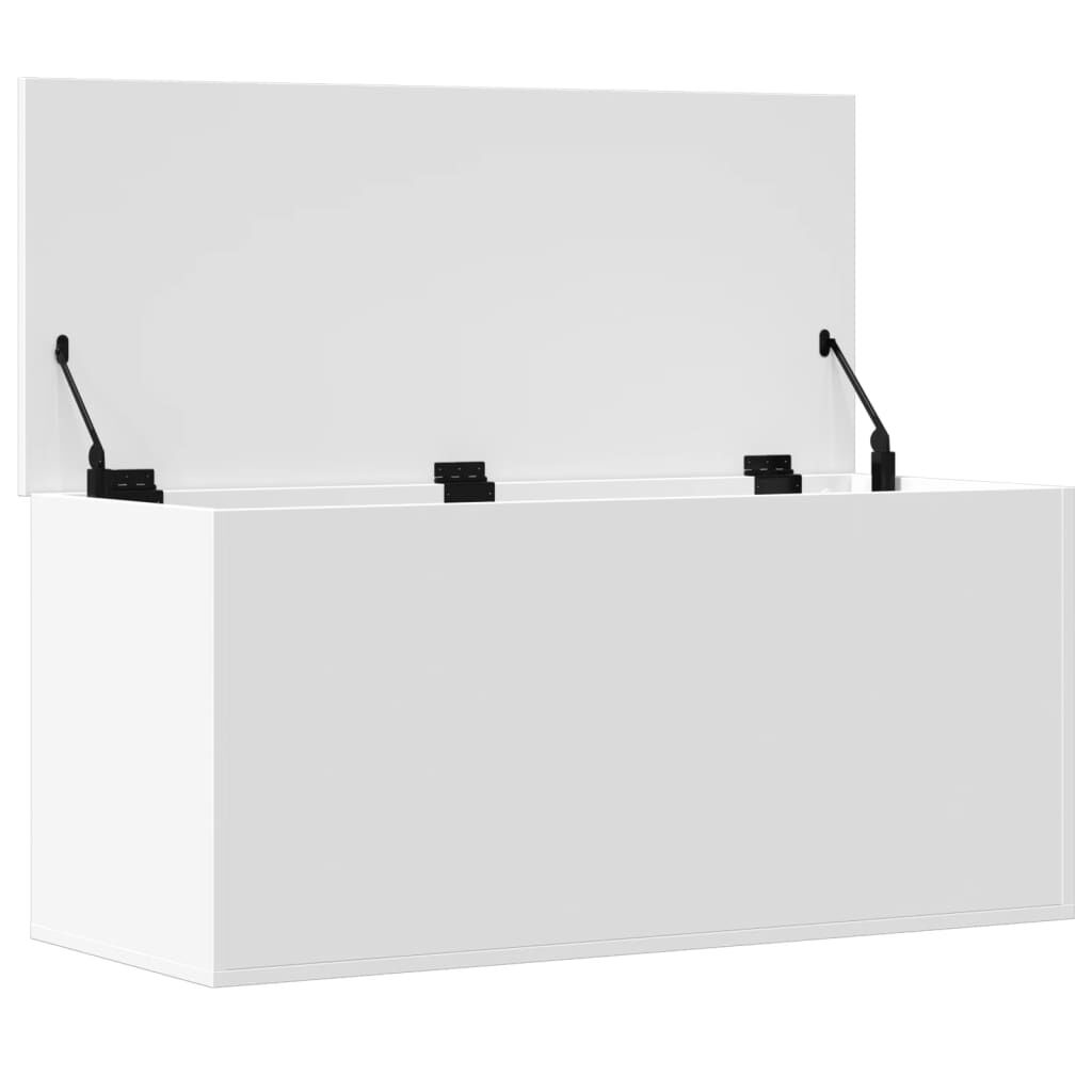 vidaXL Κουτί Αποθήκευσης Λευκό 100x42x46 εκ. Επεξεργασμένο Ξύλο