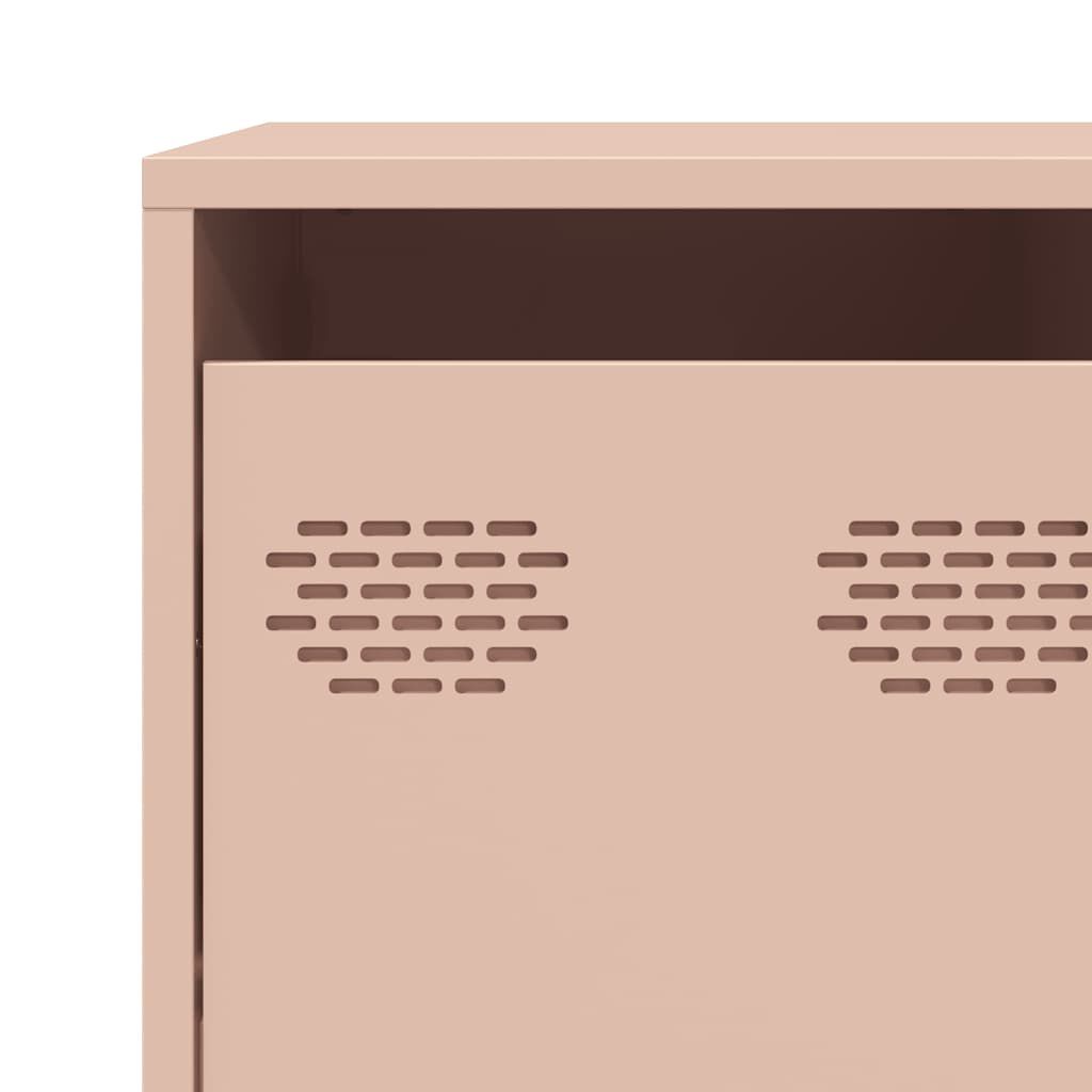 vidaXL Ντουλάπι Ροζ 135x39x103,5 εκ. από Χάλυβα Ψυχρής Έλασης