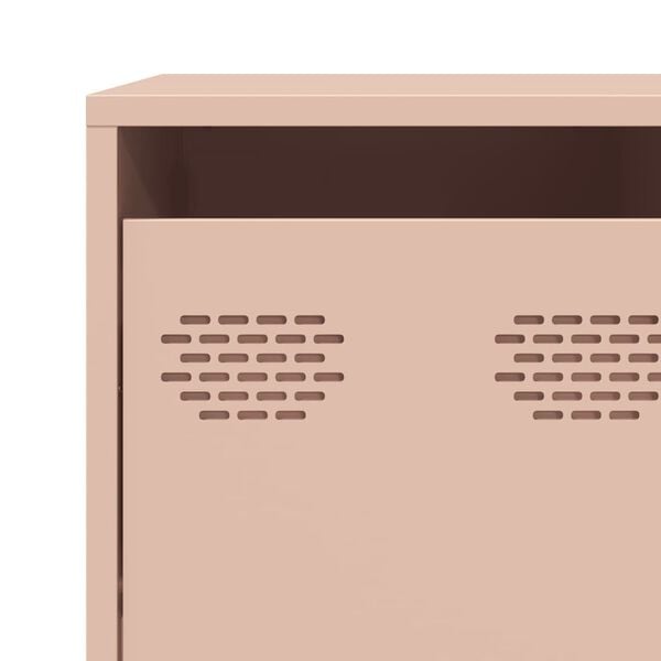 vidaXL Ντουλάπι Ροζ 135x39x103,5 εκ. από Χάλυβα Ψυχρής Έλασης
