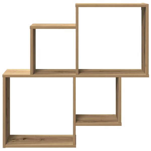 vidaXL Ράφι τοίχου Artisan Oak 80x15x78,5 cm Κατασκευασμένο ξύλο