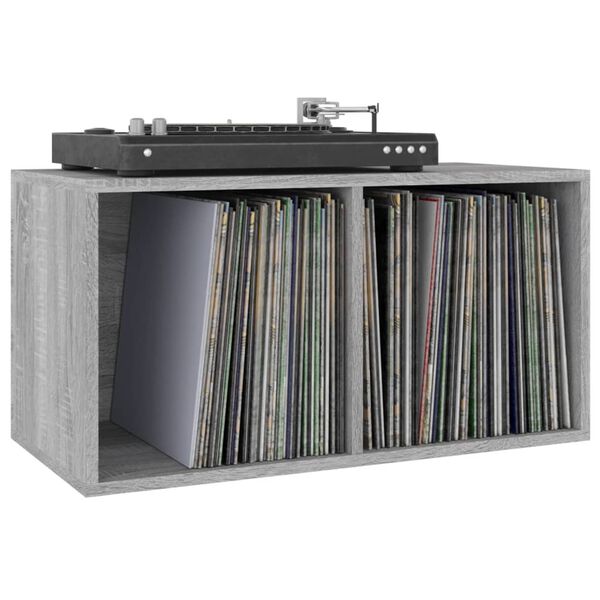 vidaXL Έπιπλο Δίσκων Βινυλίου Γκρι Sonoma 71x34x36 εκ. Επεξεργ. Ξύλο