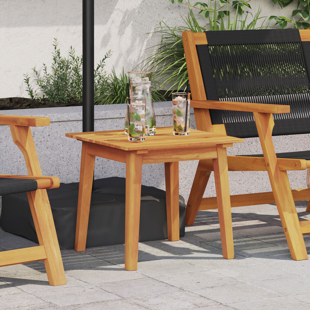 vidaXL Πλαϊνό Τραπέζι 45x45x40 εκ Μασίφ Ξύλο Ακακίας