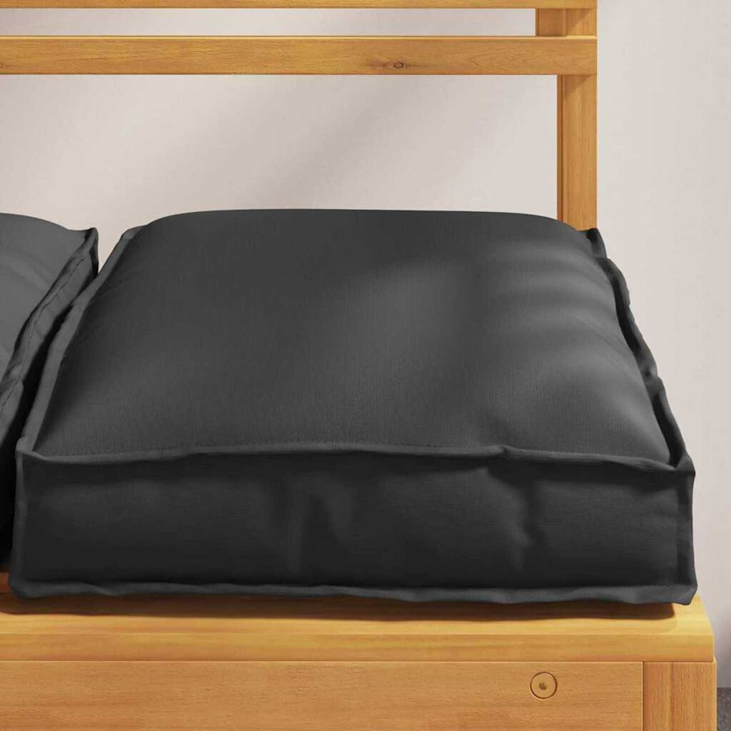 vidaXL Μαξιλάρι παλέτας για κάθισμα 2 pcs Μαύρο 40 x 40 x 8 εκ.