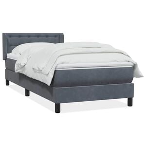 vidaXL Box Spring &Kappa;&rho;&epsilon;&beta;ά&tau;&iota; &mu;&epsilon; &sigma;&tau;&rho;ώ&mu;&alpha; &Sigma;&kappa;&omicron;ύ&rho;&omicron; &gamma;&kappa;&rho;&iota; 80x210 &epsilon;&kappa;. &Beta;&epsilon;&lambda;&omicron;ύ&delta;&iota;&nu;&omicron;