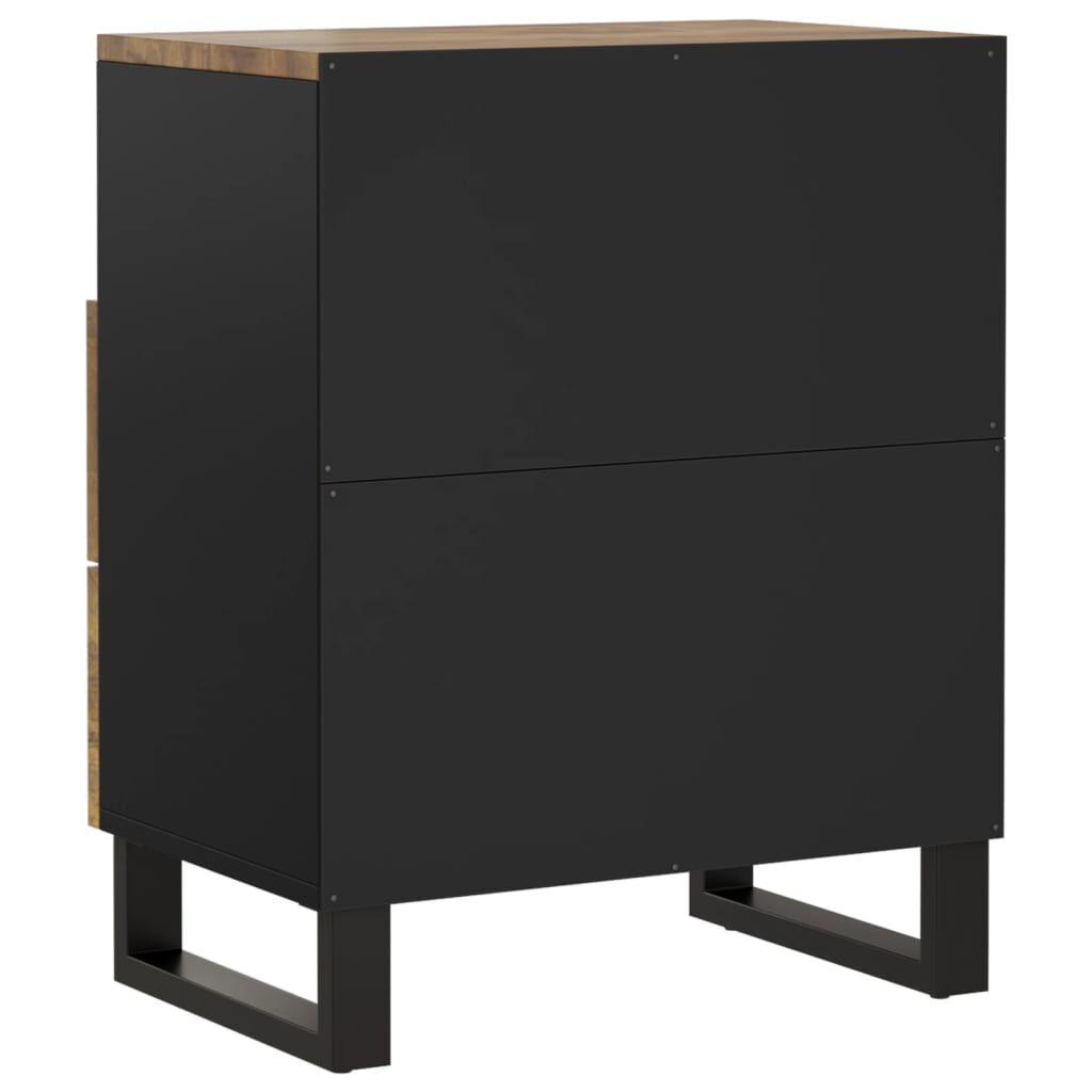 vidaXL Κομοδίνο 50x33x62 εκ. Μασίφ Ξύλο Μάνγκο & Επεξεργασμένο Ξύλο