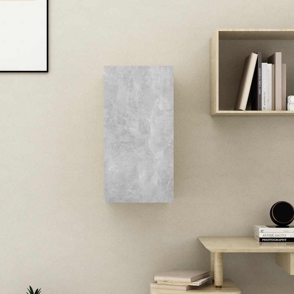 vidaXL Έπιπλο Τηλεόρασης Γκρι Σκυροδ. 30,5x30x60 εκ. από Επεξ. Ξύλο