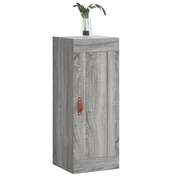 vidaXL Ντουλάπι Τοίχου Γκρι Sonoma 34,5 x 34 x 90 εκ. Επεξεργ. Ξύλο