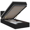 vidaXL &Kappa;&rho;&epsilon;&beta;ά&tau;&iota; Ottoman &mu;&epsilon; &sigma;&tau;&rho;ώ&mu;&alpha; &mu;&epsilon; &kappa;&epsilon;&phi;&alpha;&lambda;ά&rho;&iota; &Mu;&alpha;ύ&rho;&omicron; 90 x 200 cm Ύ&phi;&alpha;&sigma;&mu;&alpha;